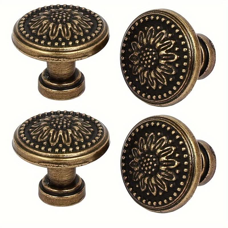 10-Piece Vintage Green Bronze Cabinet Knobs