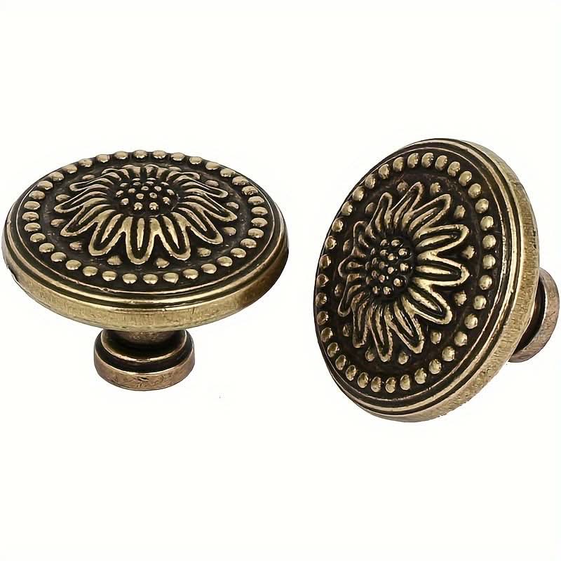 10-Piece Vintage Green Bronze Cabinet Knobs