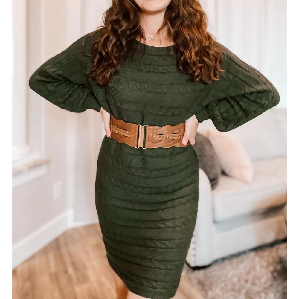 2Pcs Vintage Braided Elastic Wide Belts