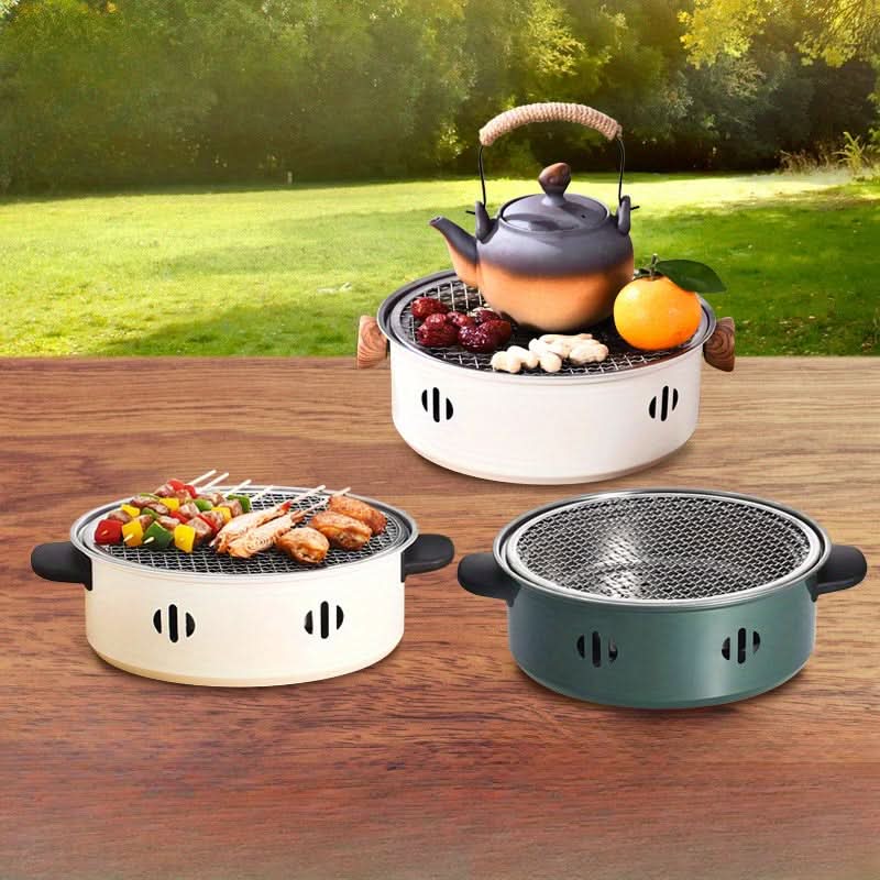 Portable Smokeless Charcoal Grill – Outdoor BBQ & Tea Cooking Stove for Camping