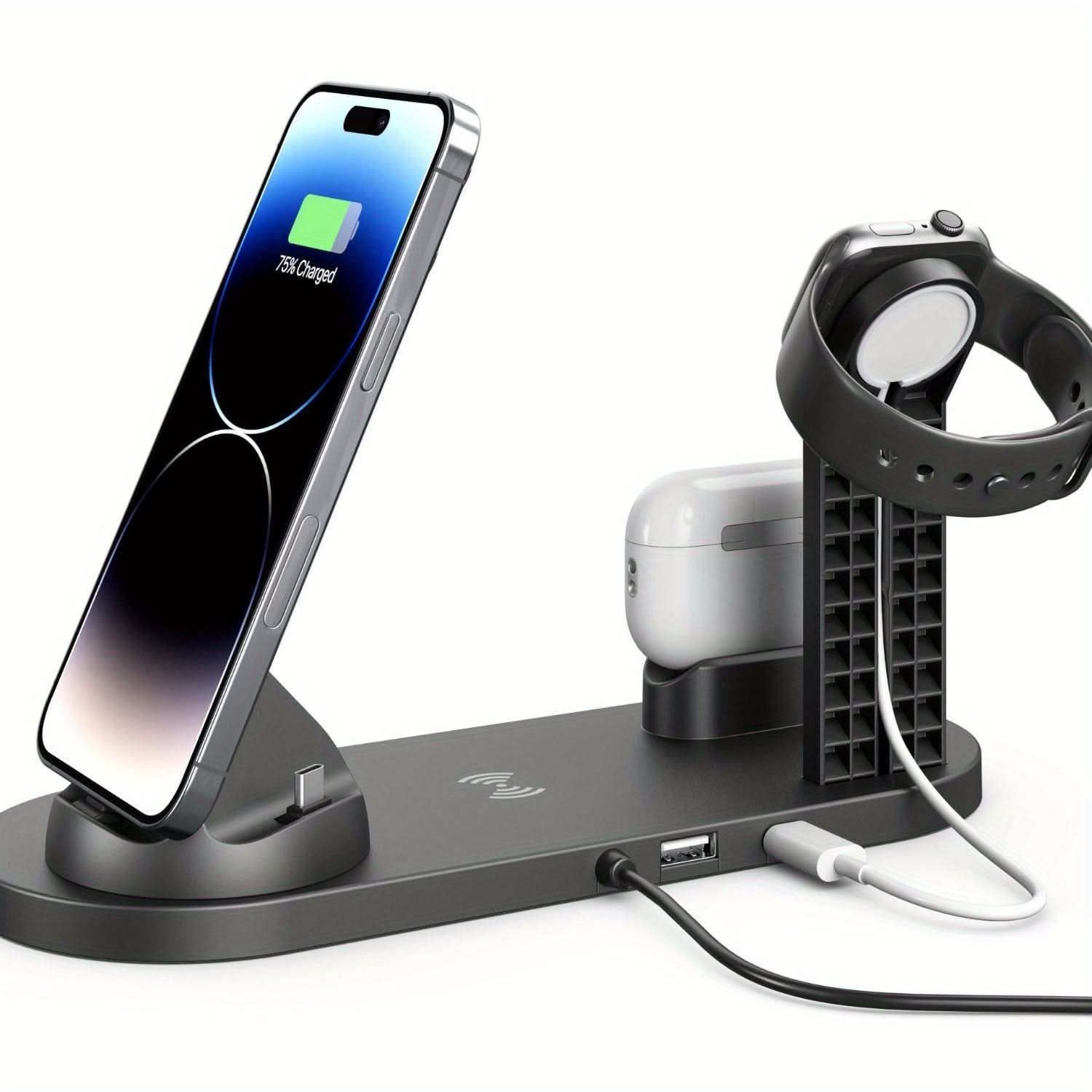 4-in-1 Wireless Charging Station - Fast Charge Dock