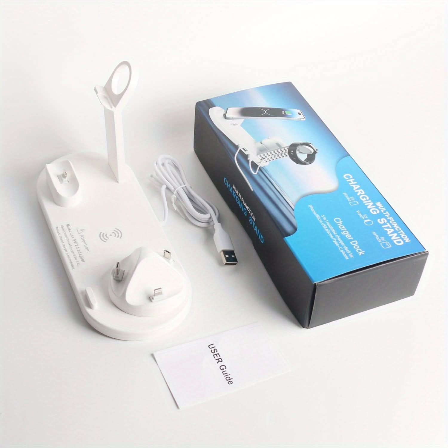 4-in-1 Wireless Charging Station - Fast Charge Dock