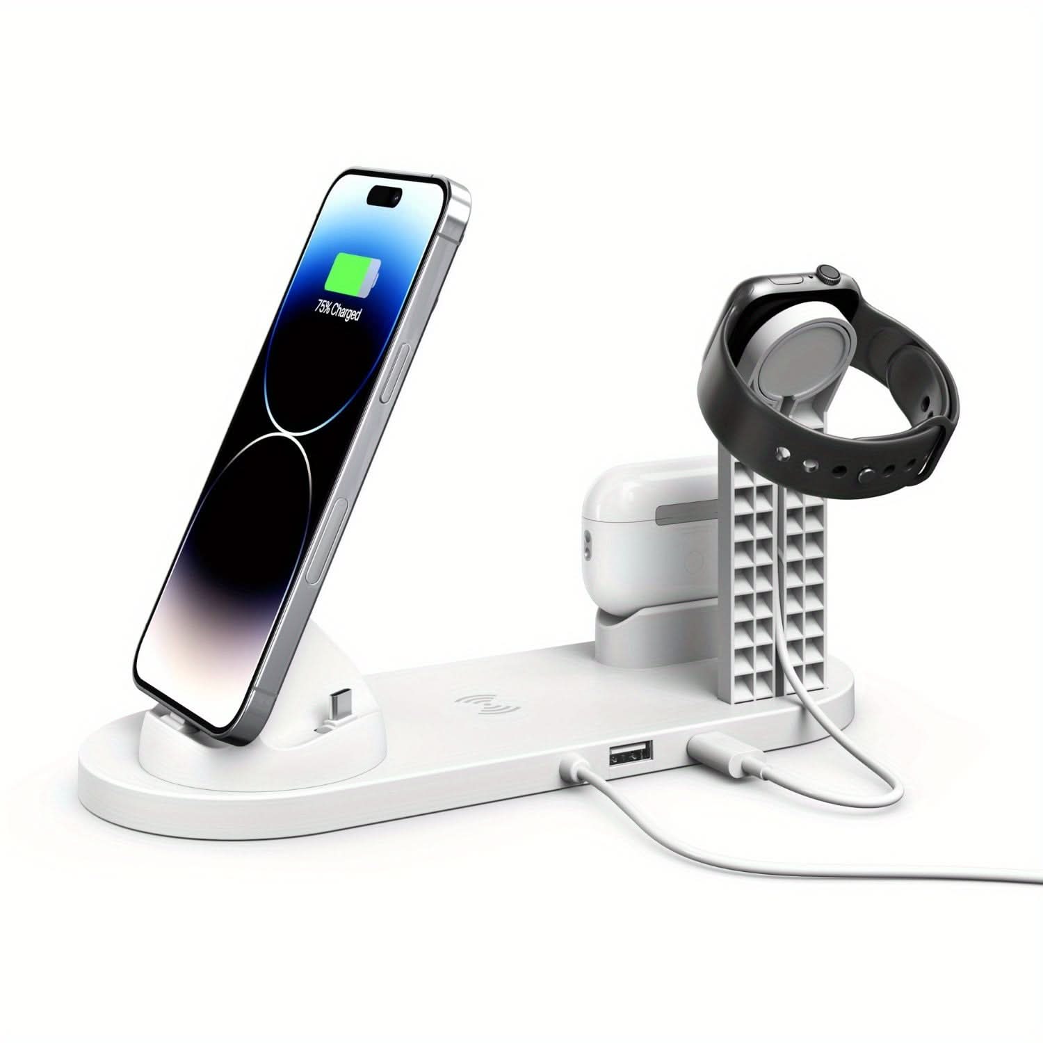 4-in-1 Wireless Charging Station - Fast Charge Dock