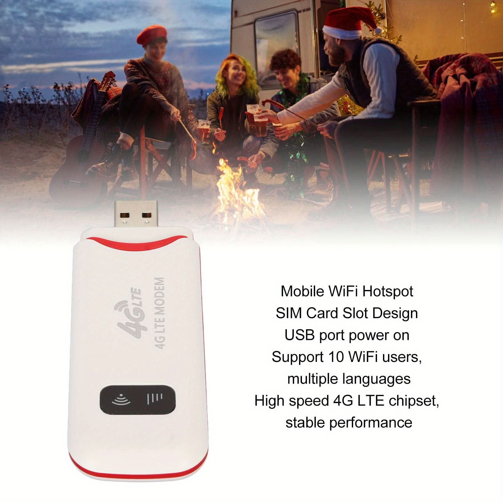 Portable 4G Wi Fi Stick - Wireless Network Router, Pocket Hotspot,
