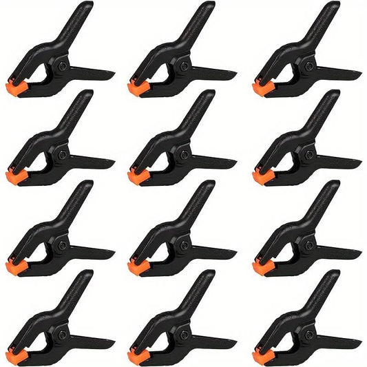 12-Piece Heavy-Duty Spring Clamps Set