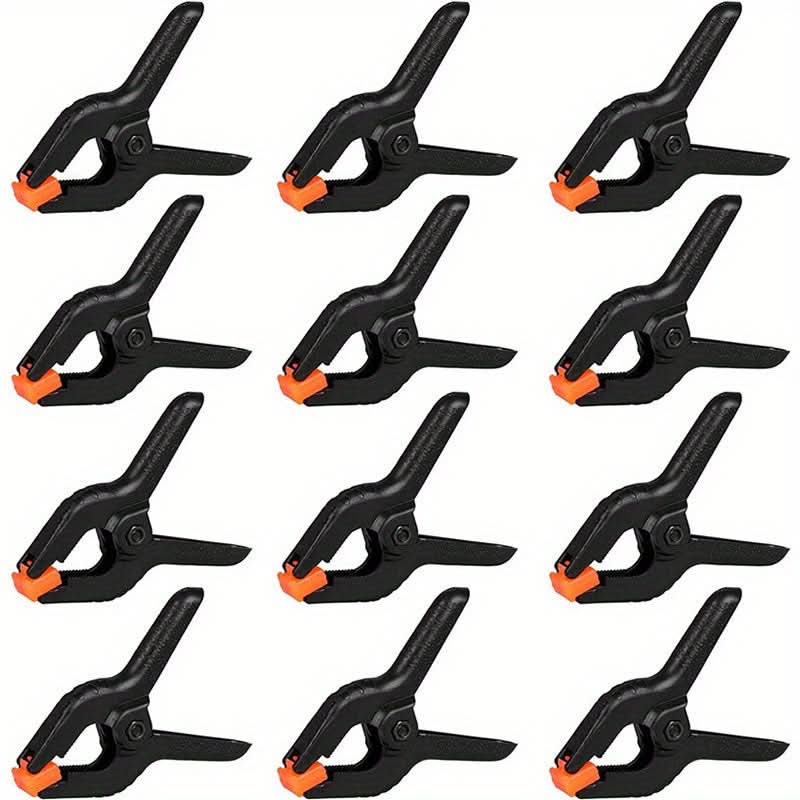 12-Piece Heavy-Duty Spring Clamps Set