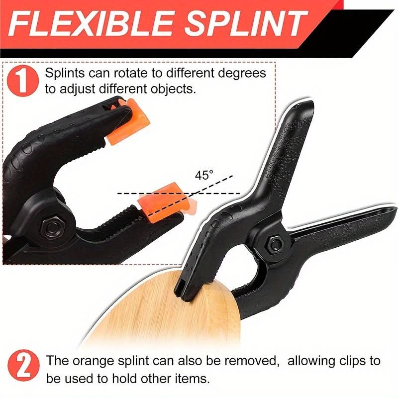 12-Piece Heavy-Duty Spring Clamps Set