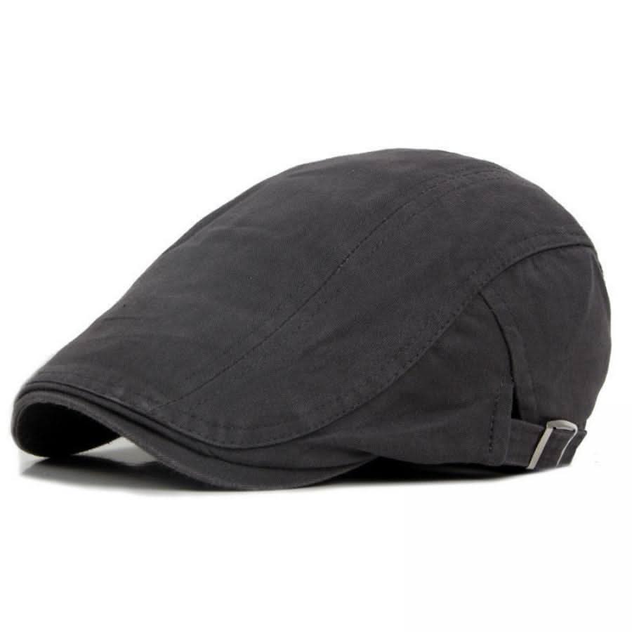 Men’s Ivy Newsboy Cap with Golf Visor – Lightweight Spandex, Cabbie Style