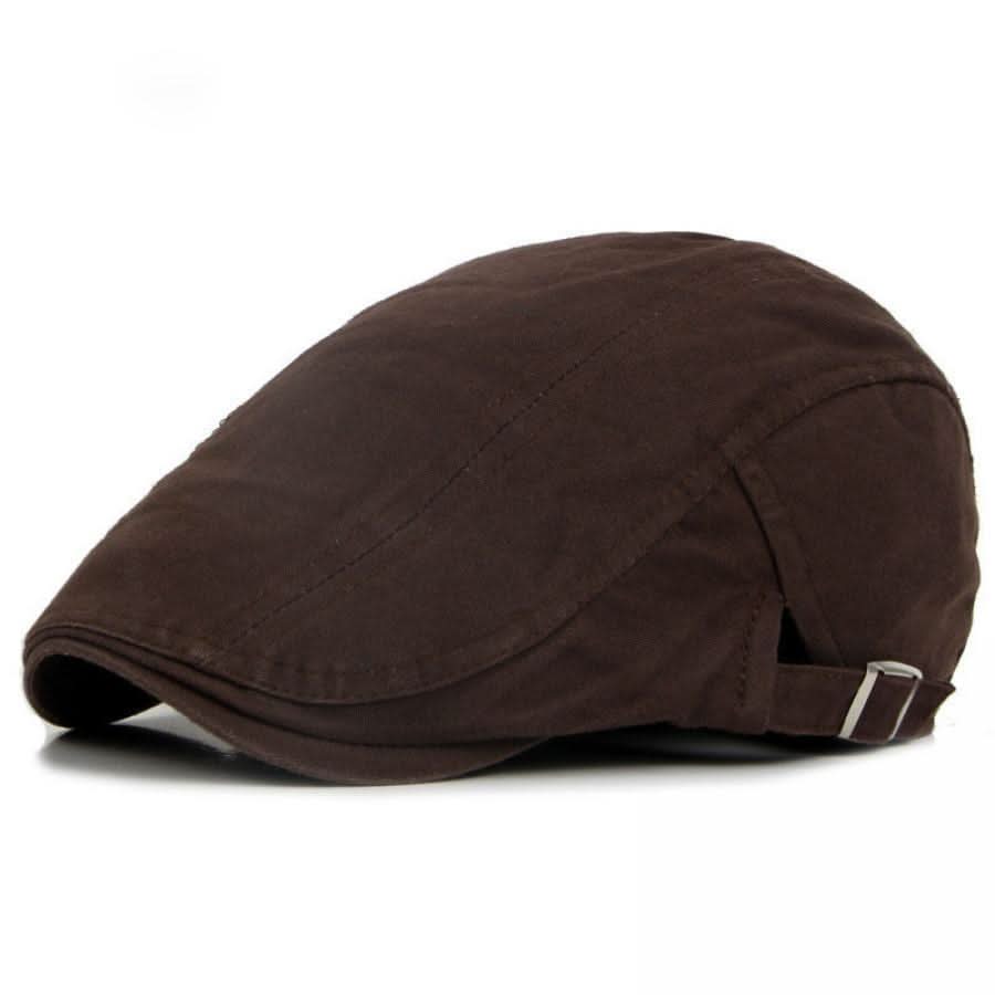 Men’s Ivy Newsboy Cap with Golf Visor – Lightweight Spandex, Cabbie Style
