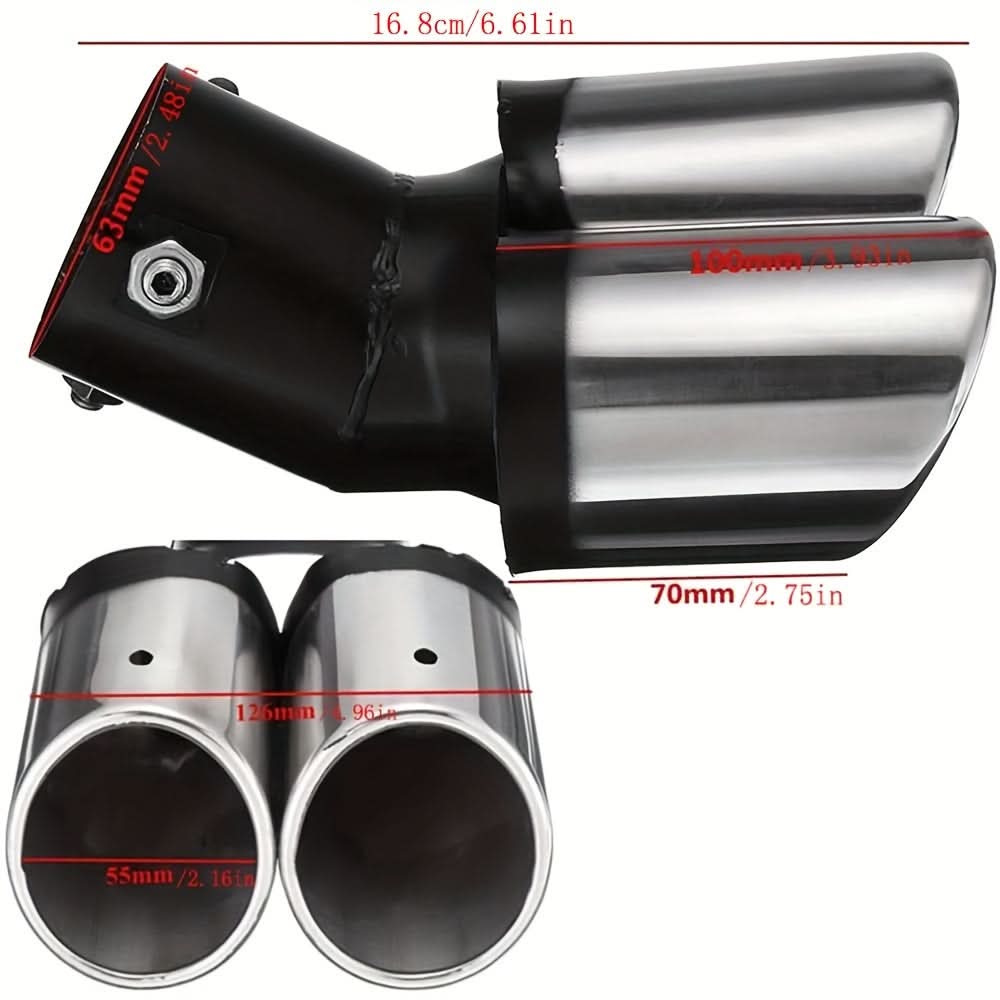 Universal Chrome Exhaust Tip – Stainless Steel Tail Pipe