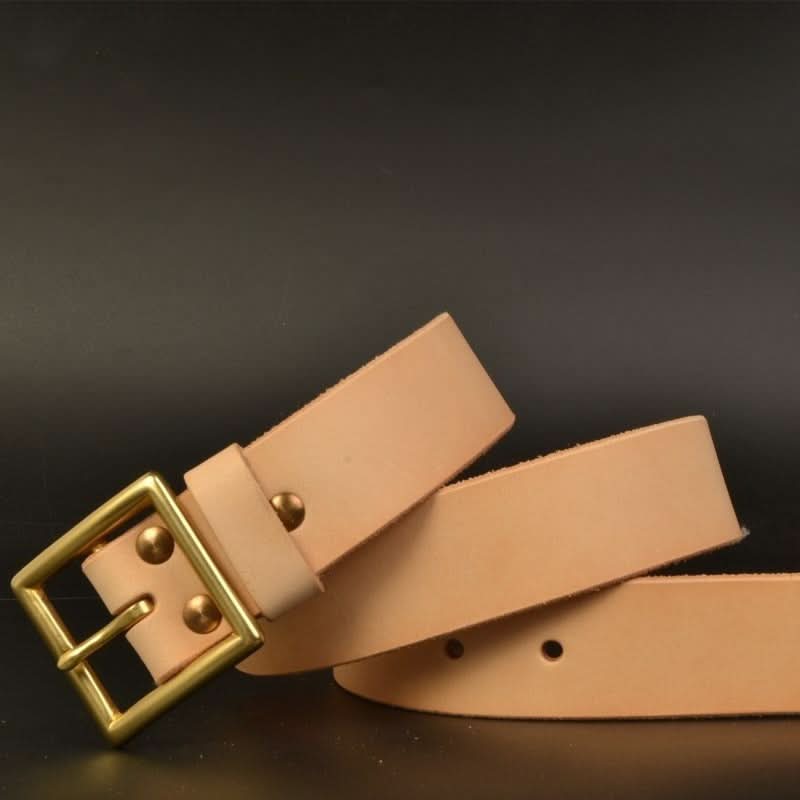 Men's Leather Belt - Handcrafted Vintage Style