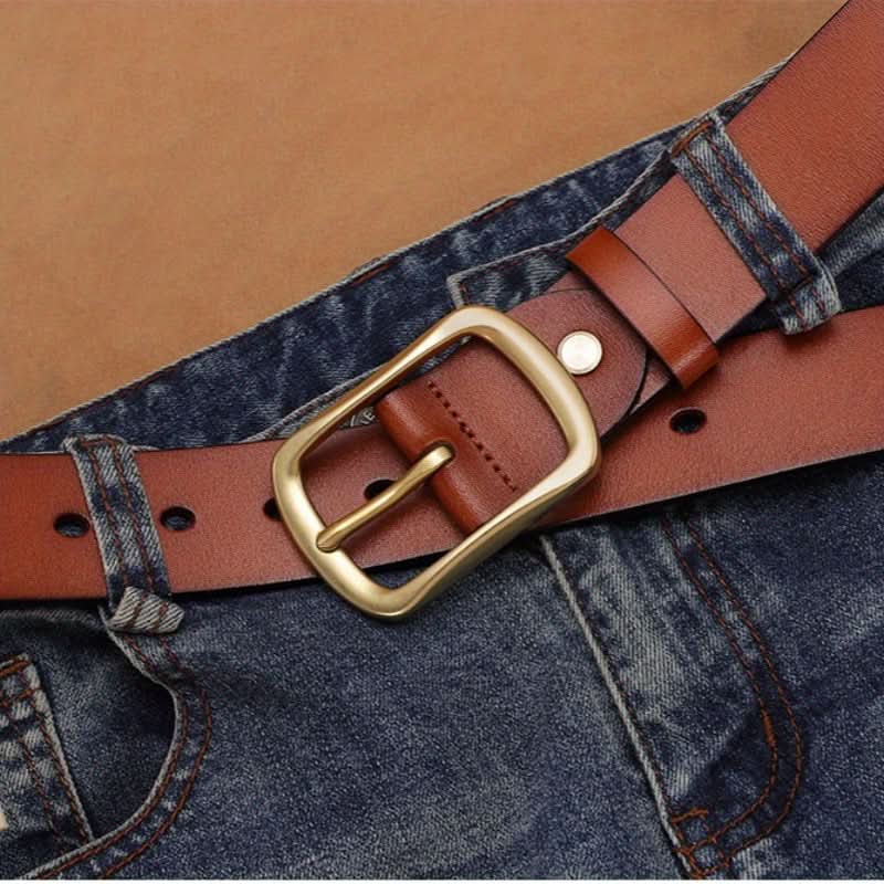 Men's Leather Belt - Handcrafted Vintage Style