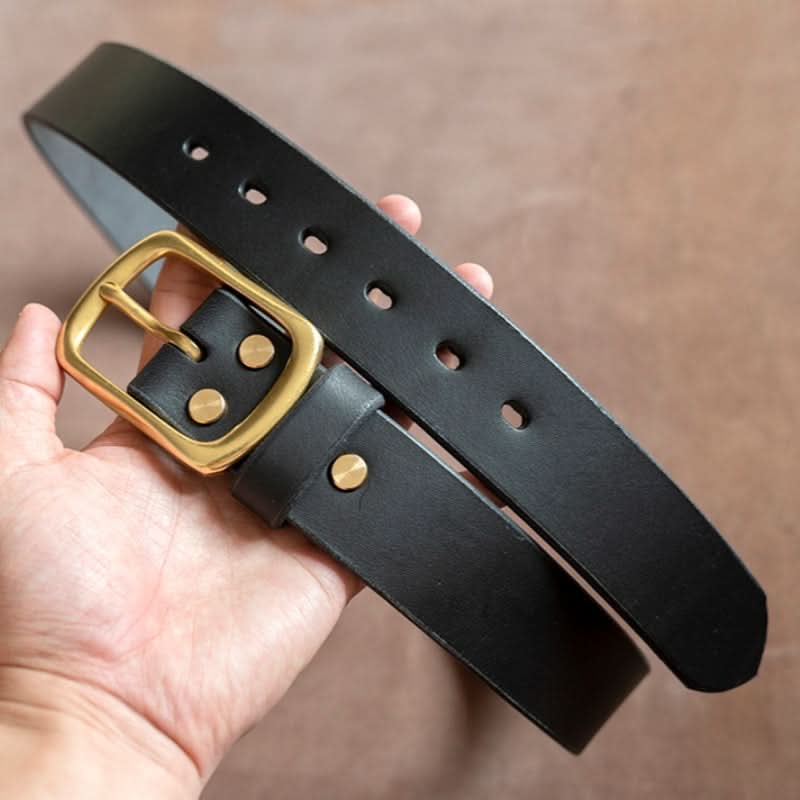 Men's Leather Belt - Handcrafted Vintage Style