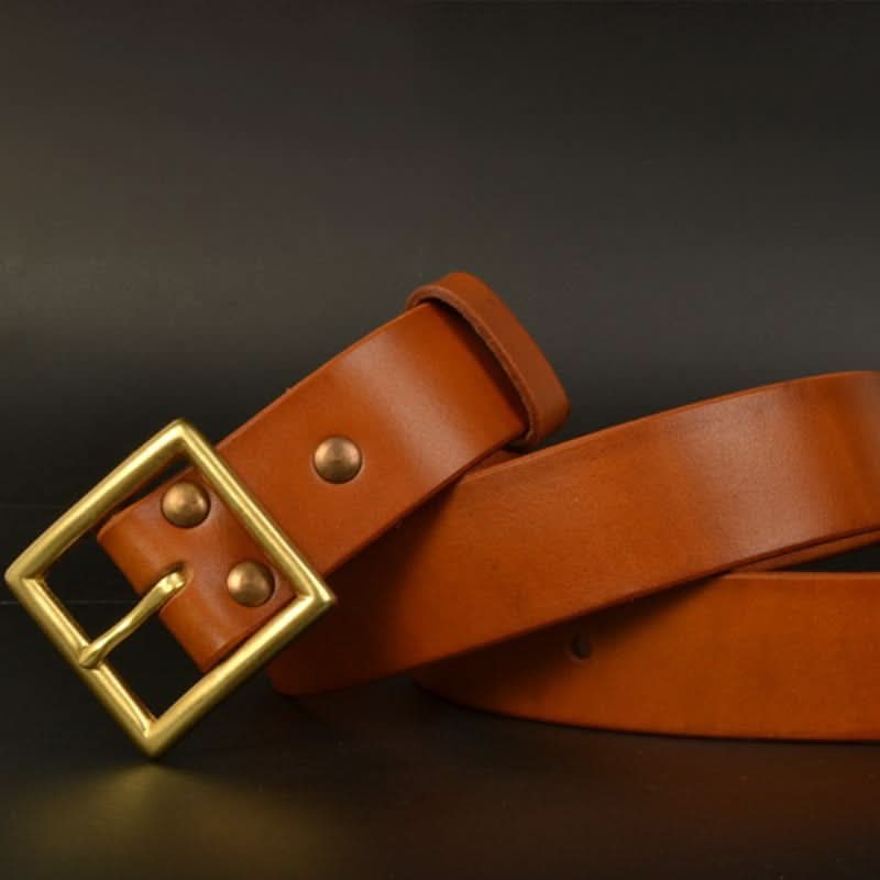 Men's Leather Belt - Handcrafted Vintage Style