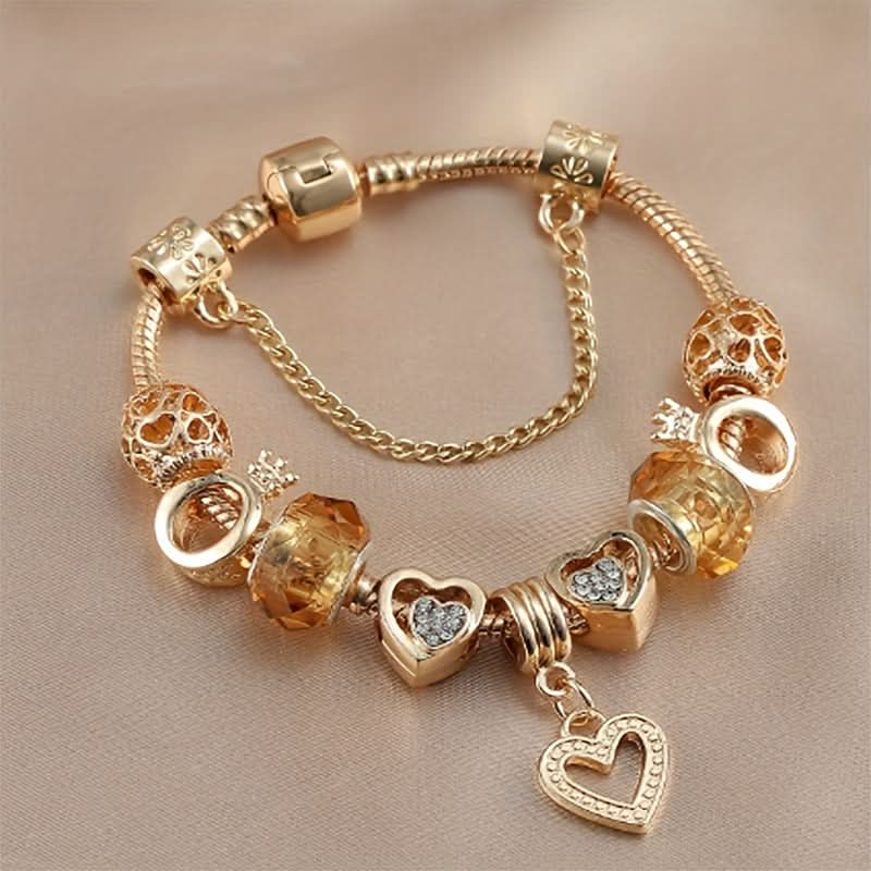 Luxury Rhinestone Love Bracelet – Colorful DIY Jewelry Gift