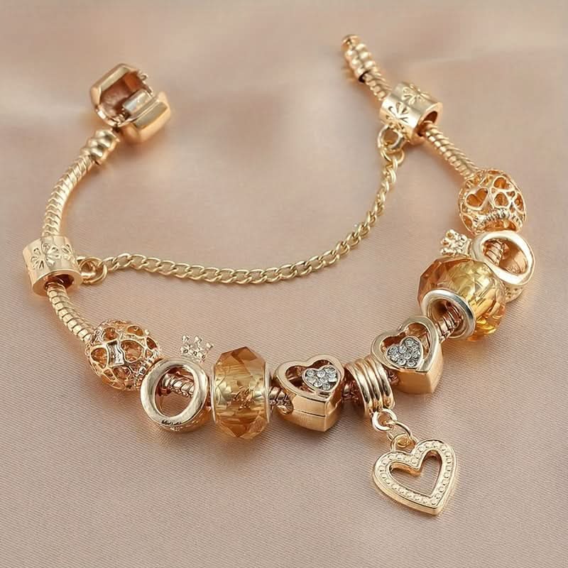 Luxury Rhinestone Love Bracelet – Colorful DIY Jewelry Gift