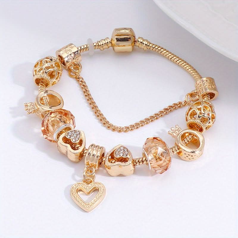 Luxury Rhinestone Love Bracelet – Colorful DIY Jewelry Gift