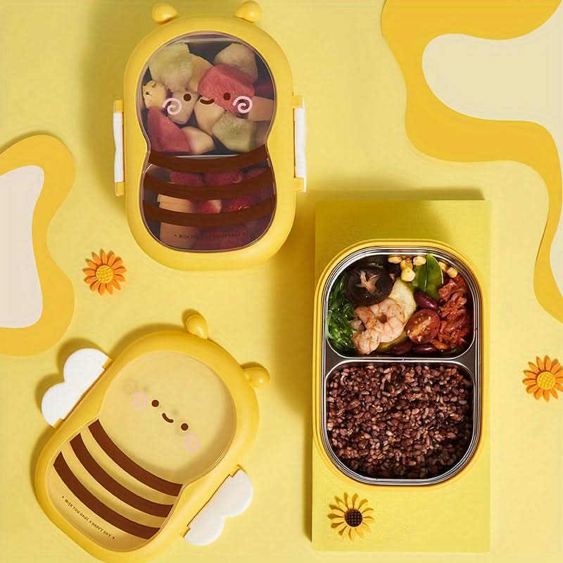 Bee Design Kids' Insulated Bento Box – Leak-Proof