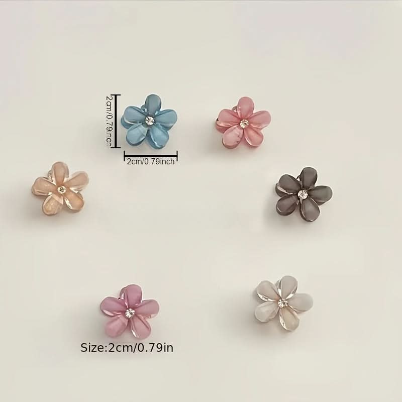 24PCS Mini Flower Hairpins - Cute Hair Accessories