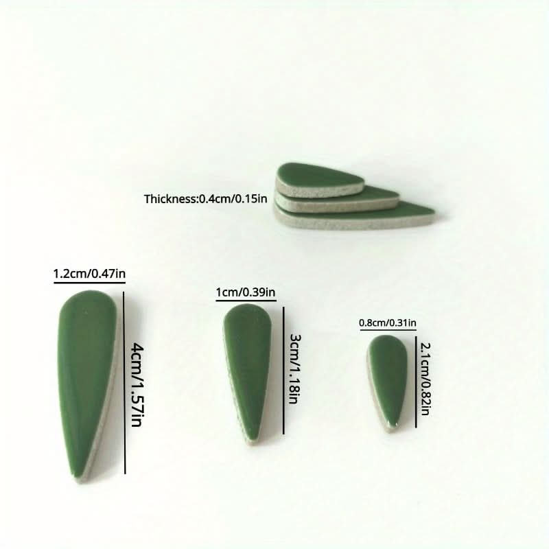 100g Pack of Vibrant Ceramic Mosaic Tiles – Droplet-Shaped, Handmade