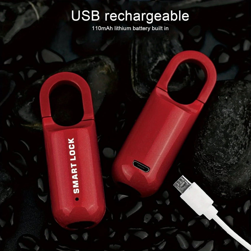 Rechargeable Biometric Fingerprint Padlock - Keyless Smart Lock