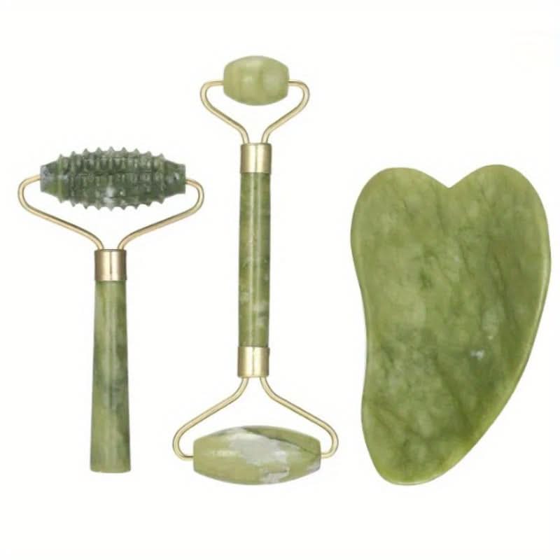 Jade Roller & Gua Sha Facial Set