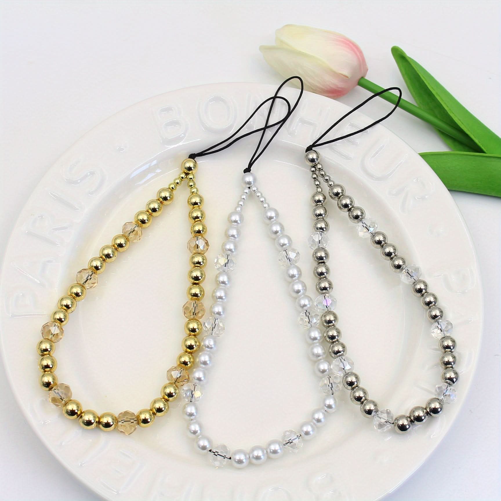 Beaded DIY Phone Charm Lanyard Keychain