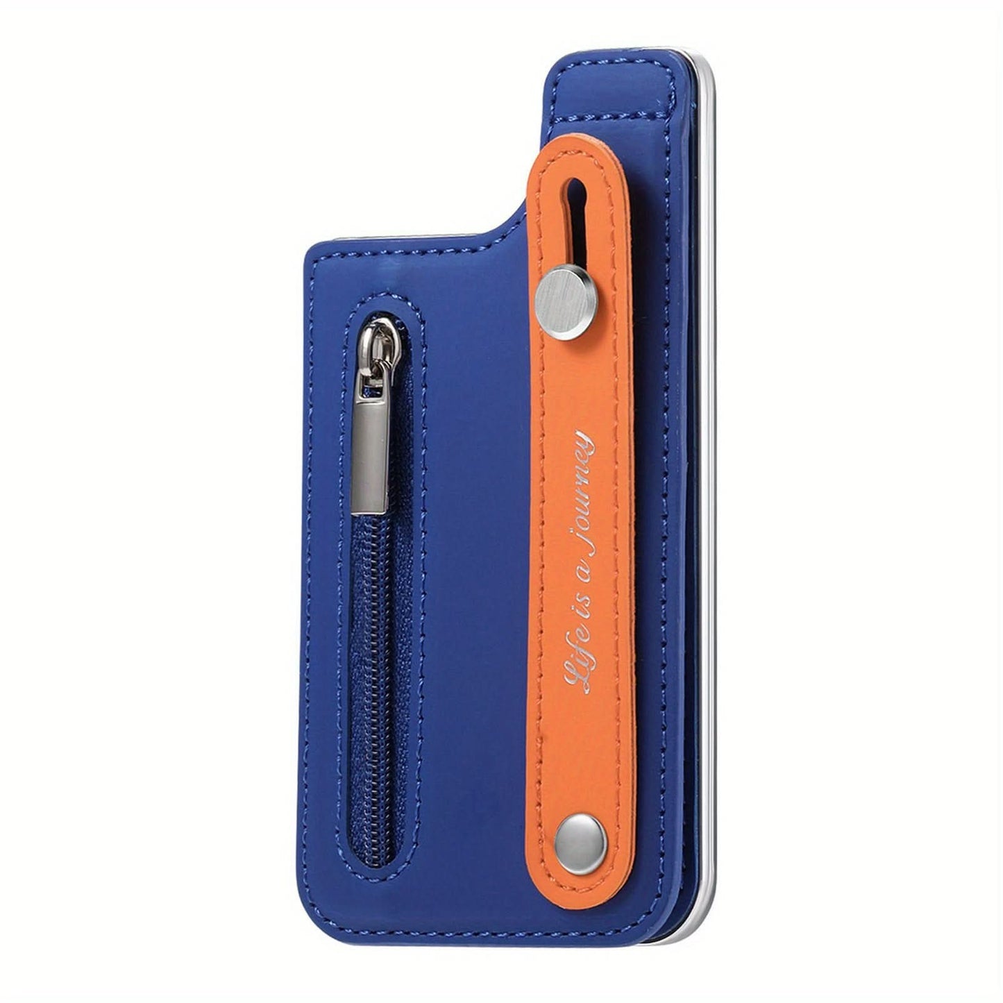 PU Leather Phone Card Holder with Wrist Strap