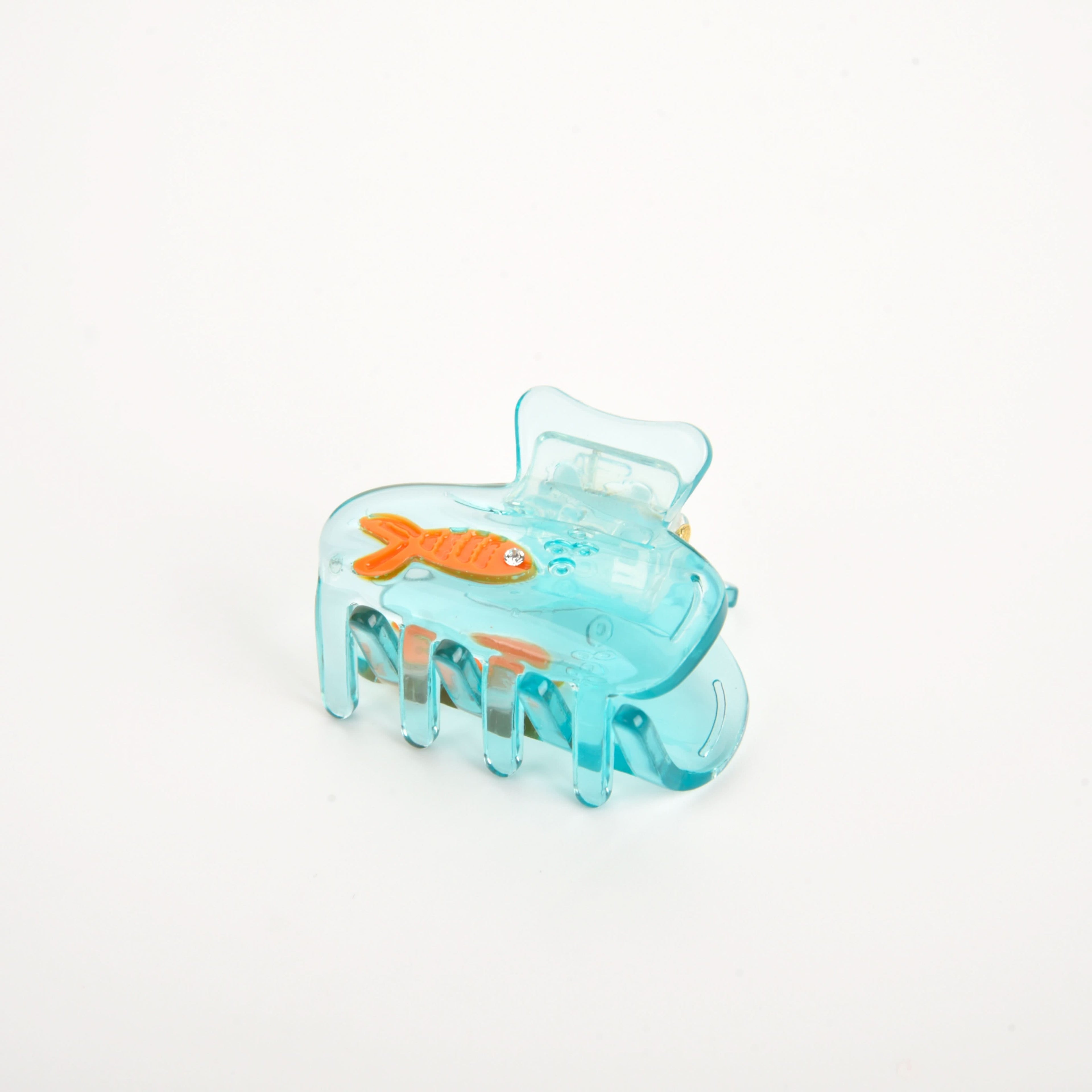 Transparent Fish Tank Acetic Acid Hair Claw