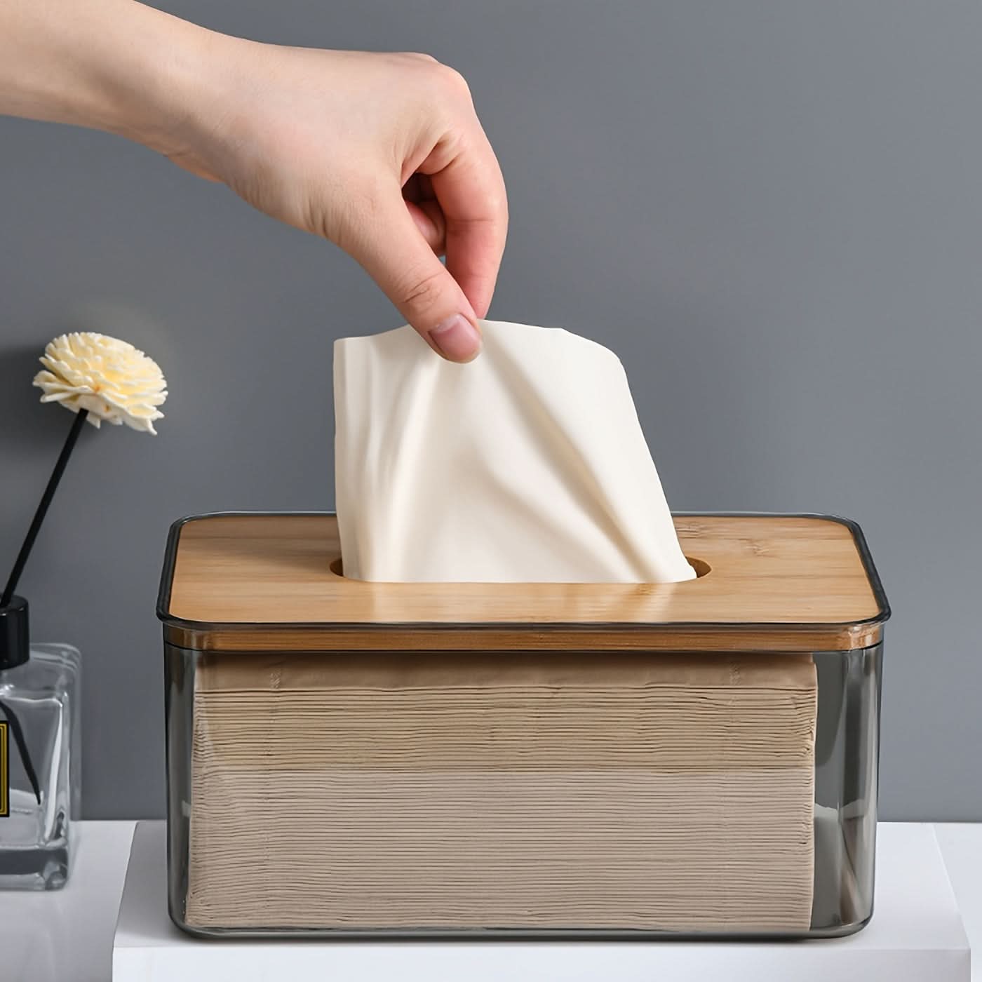 Durable Plastic Tissue Box Holder – Office & Restaurant Use
