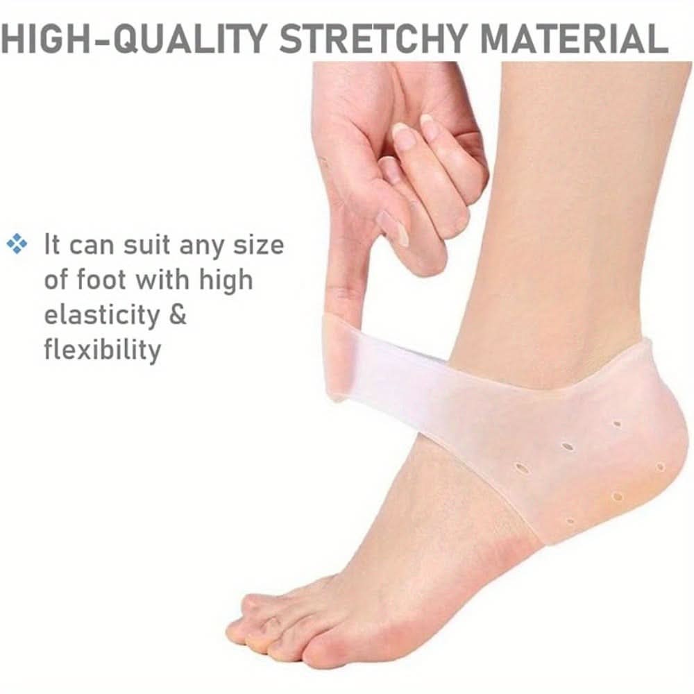3 Pairs Silicone Heel Protectors – Moisturizing & Cushioned Support