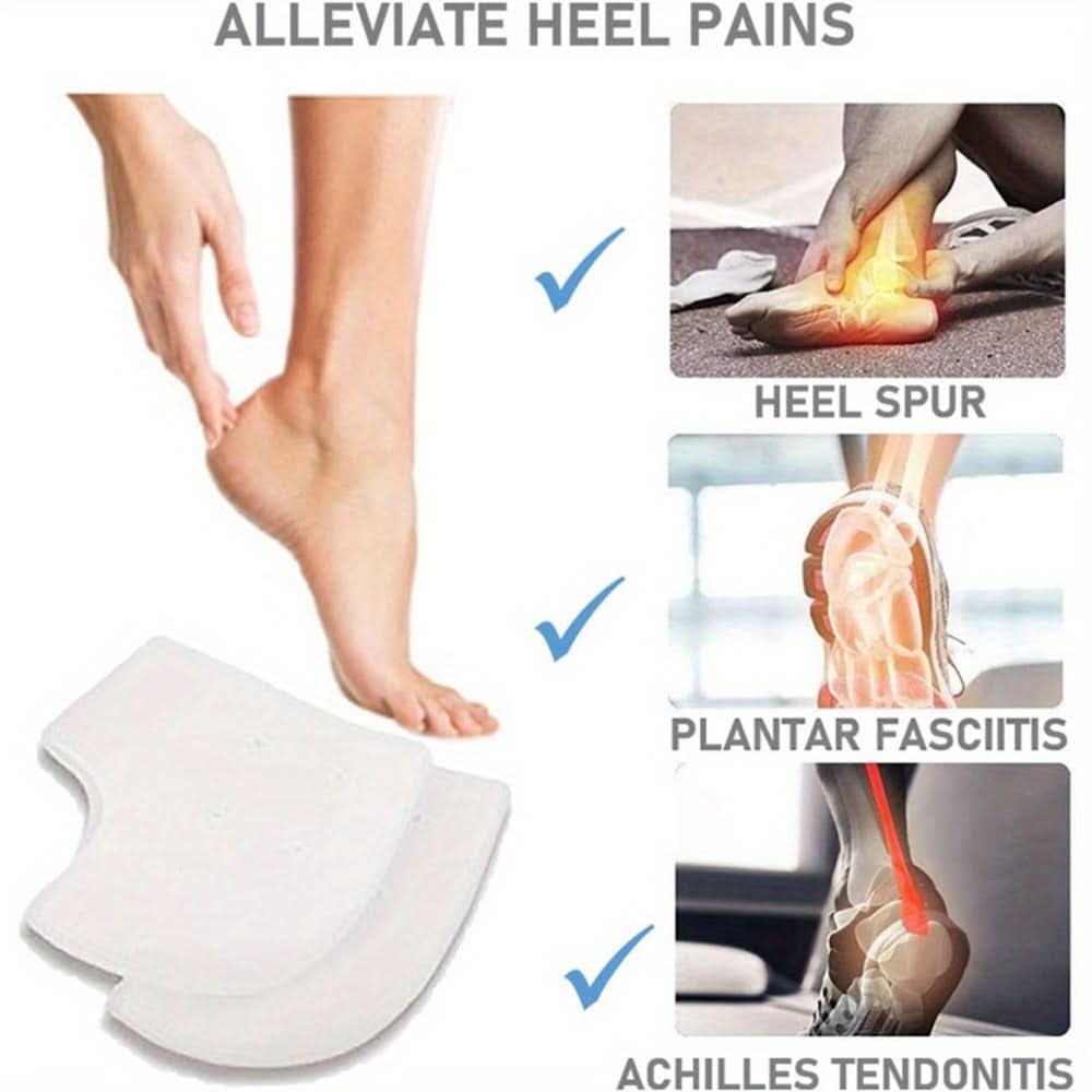 3 Pairs Silicone Heel Protectors – Moisturizing & Cushioned Support