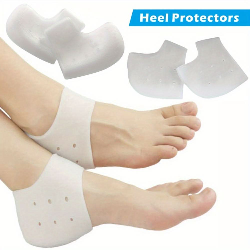 3 Pairs Silicone Heel Protectors – Moisturizing & Cushioned Support