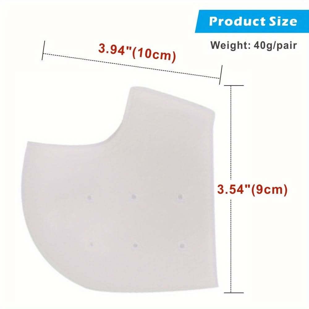 3 Pairs Silicone Heel Protectors – Moisturizing & Cushioned Support