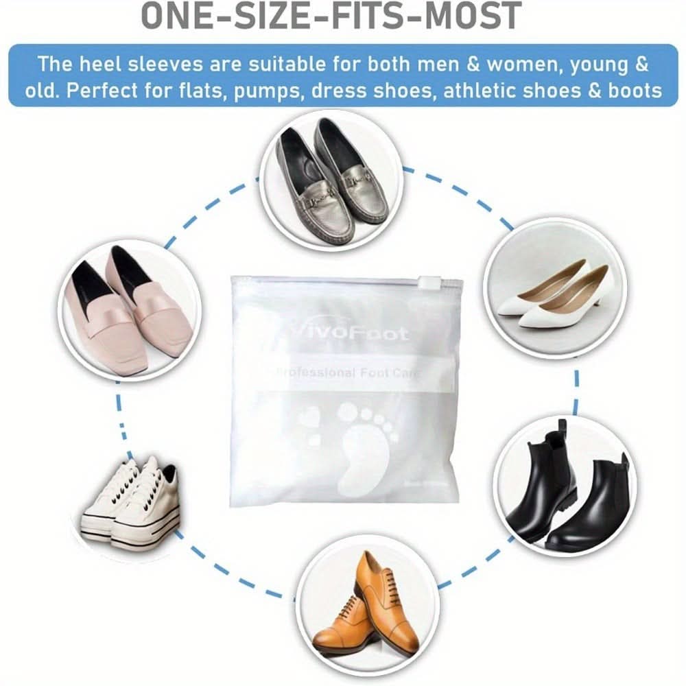 3 Pairs Silicone Heel Protectors – Moisturizing & Cushioned Support