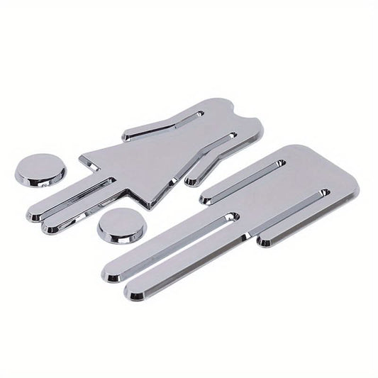 Silver Restroom Signs for Home & Office Decor