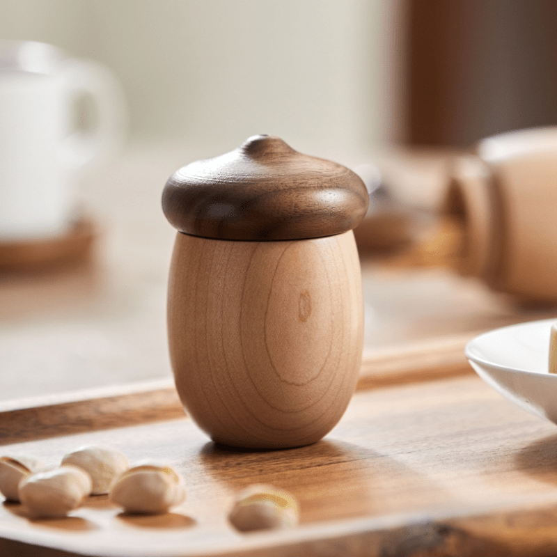 Black Walnut Wooden Toothpick Holder – Japanese Style