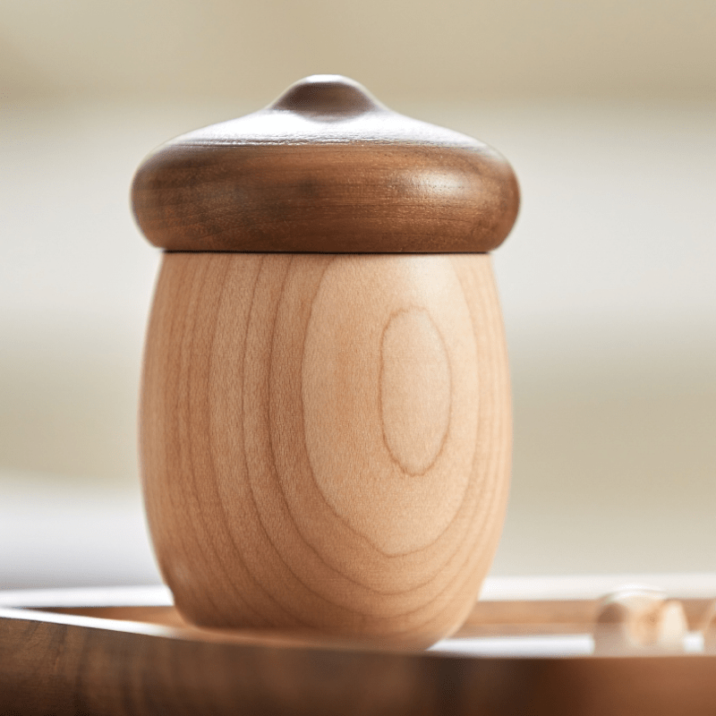 Black Walnut Wooden Toothpick Holder – Japanese Style