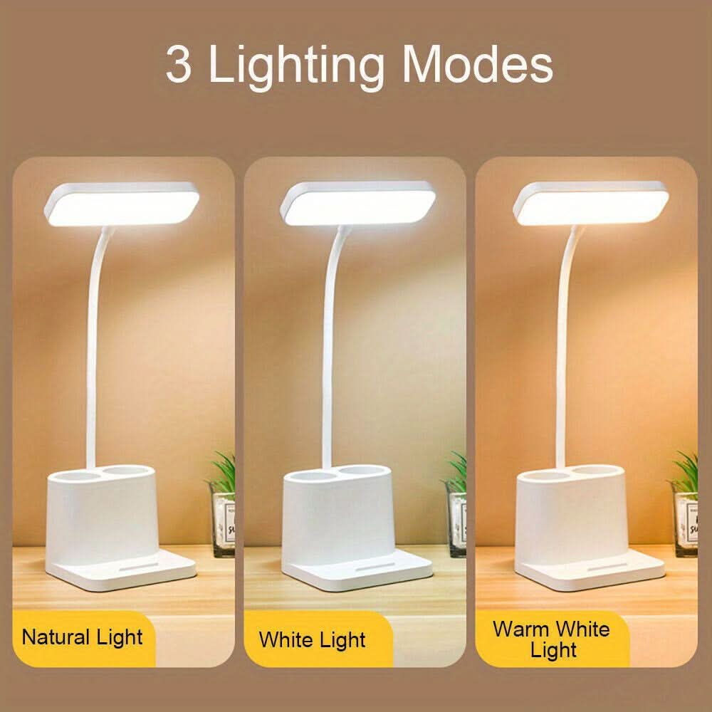Dimmable LED Desk Lamp USB Rechargeable