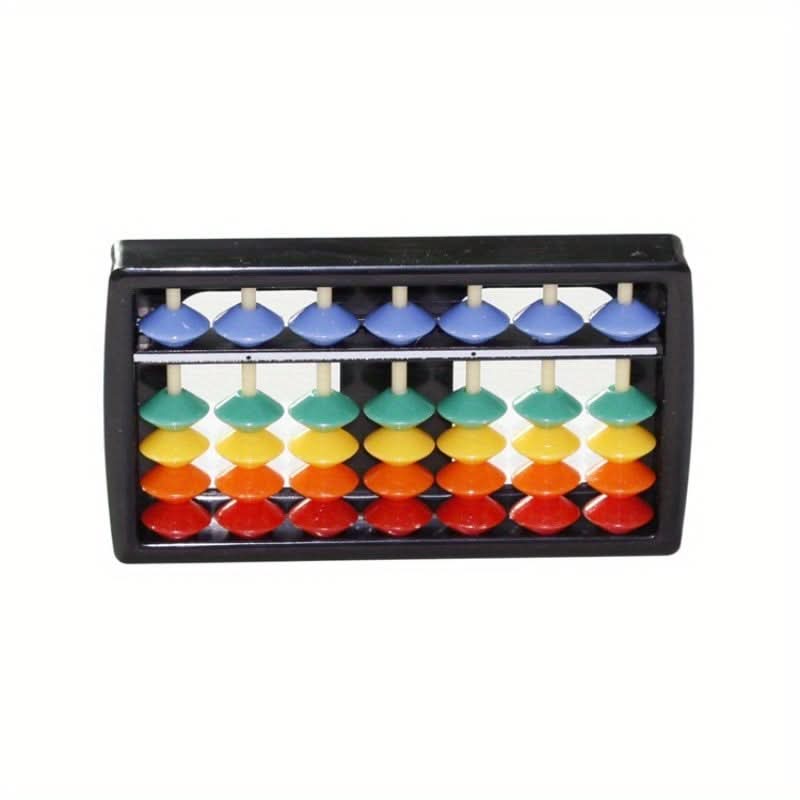 Colorful Rainbow Abacus Calculator for Kids - 5 Beads