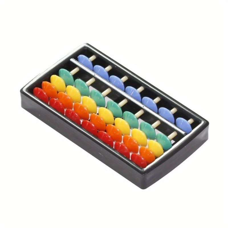 Colorful Rainbow Abacus Calculator for Kids - 5 Beads
