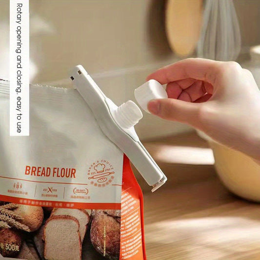 Food Bag Sealing Clips with Exhaust Nozzle – Moisture-Proof Kitchen Storage (2-pack)