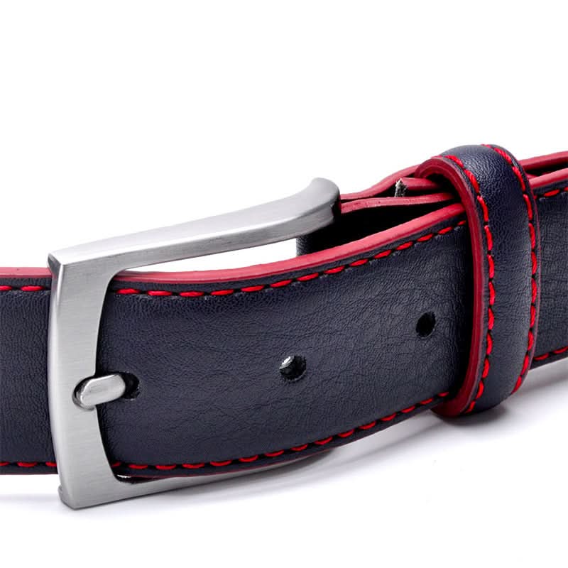 Men’s Leather Pin Buckle Belt – Stylish & Durable