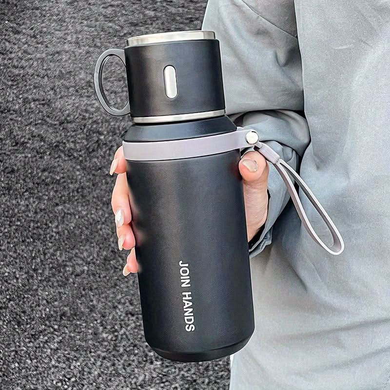 Stainless Steel Vacuum Flask – Double-Walled Insulated Bottle