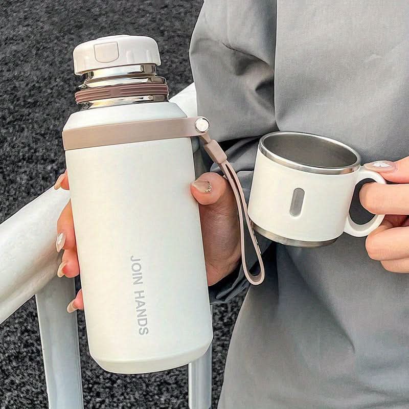 Stainless Steel Vacuum Flask – Double-Walled Insulated Bottle