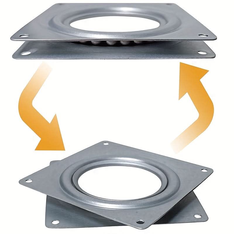4-Inch Square Lazy Susan Bearing, Rotating Hardware
