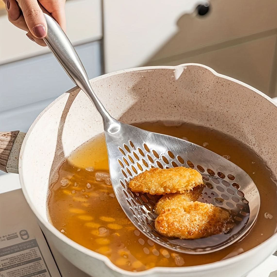Stainless Steel Slotted Spoon for Frying