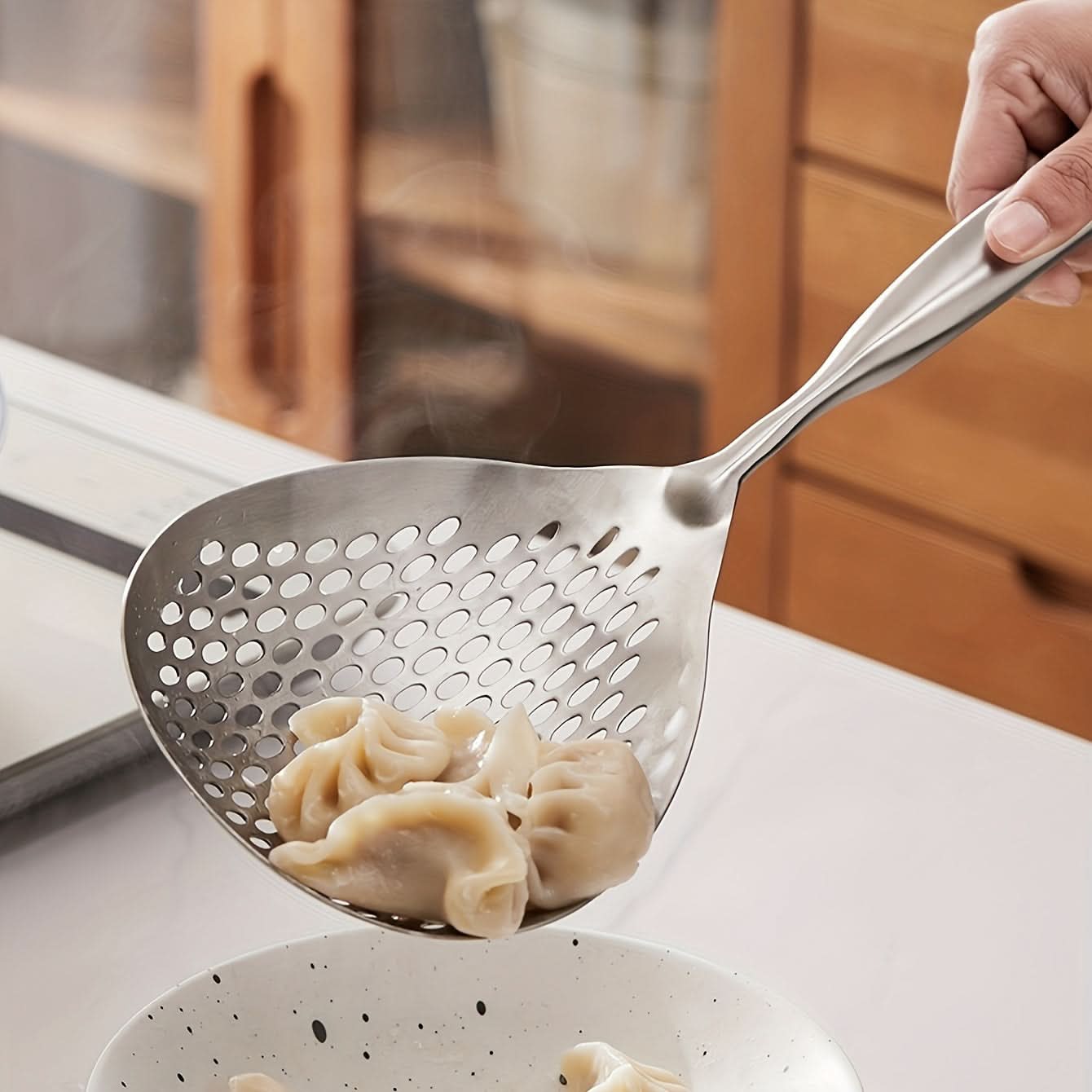 Stainless Steel Slotted Spoon for Frying
