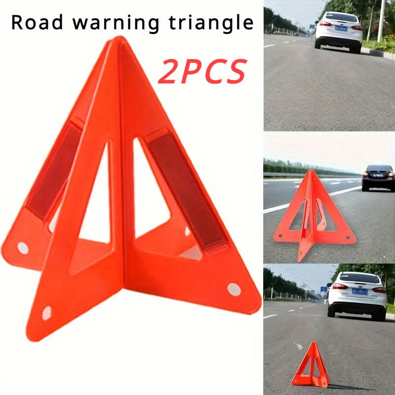 Reflective Emergency Car Triangle Warning Signs – High-Visibility PE Safety Kit
