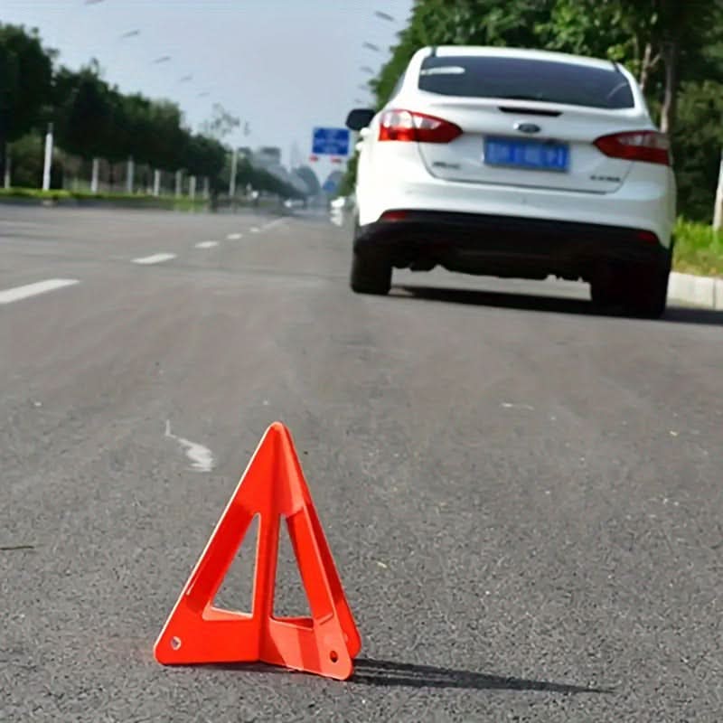 Reflective Emergency Car Triangle Warning Signs – High-Visibility PE Safety Kit